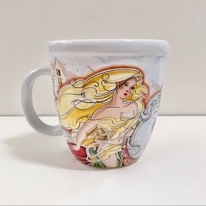 Vintage Lady Godiva watercolor mug